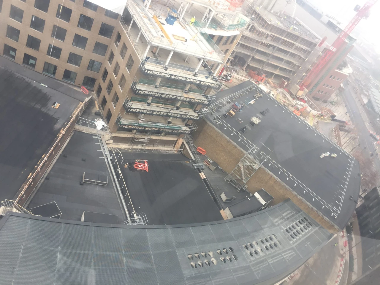 BBC Television Centre in progress of installation