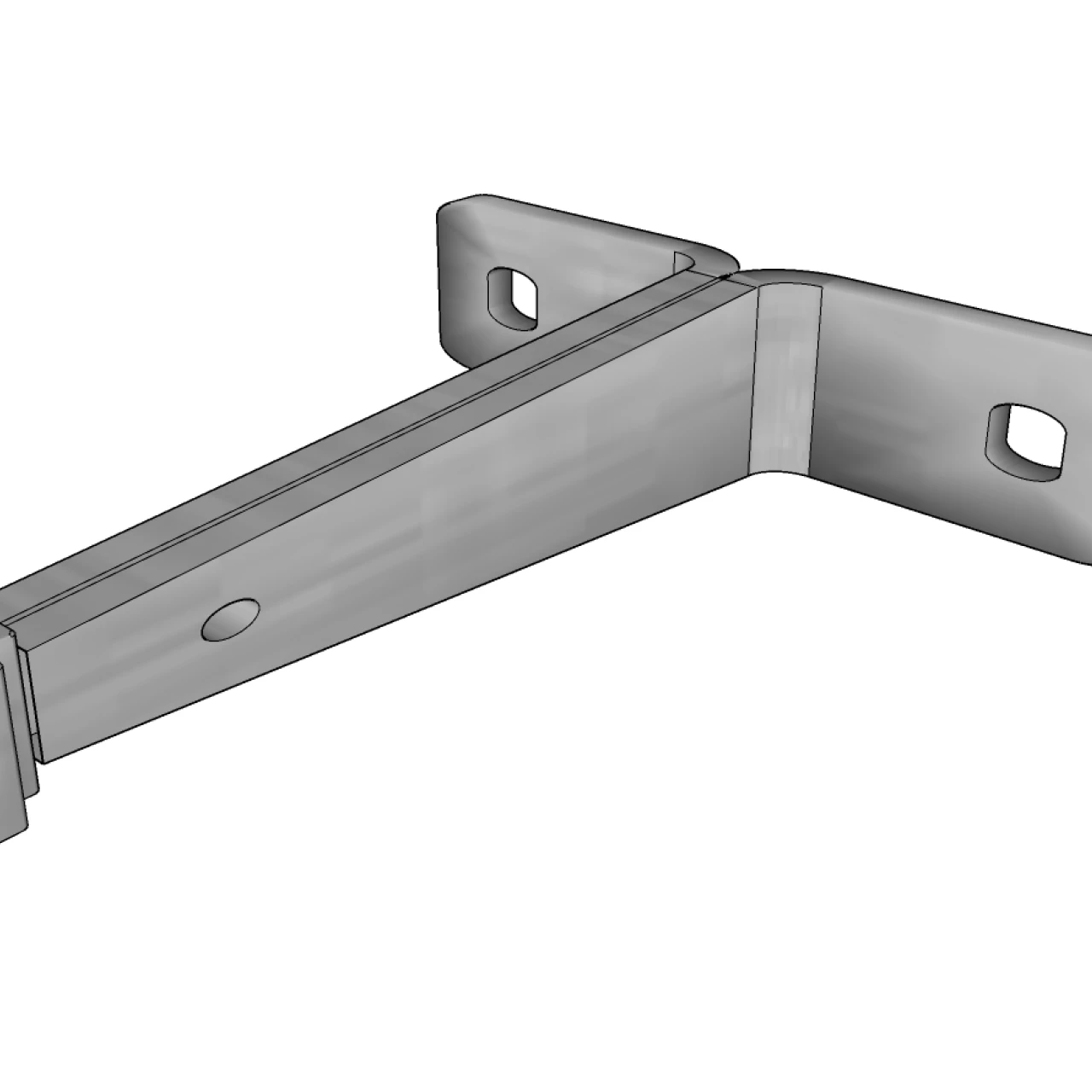 3D tekening van haak voor Securail
