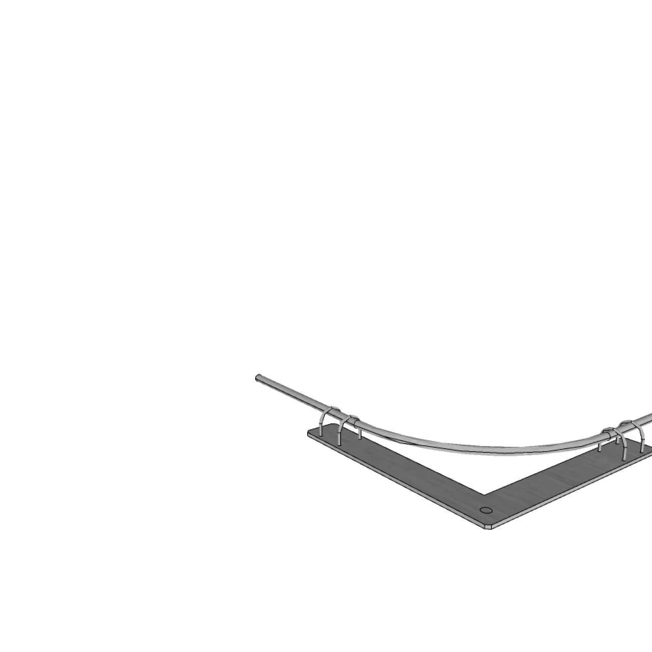 3D tekening van component bocht