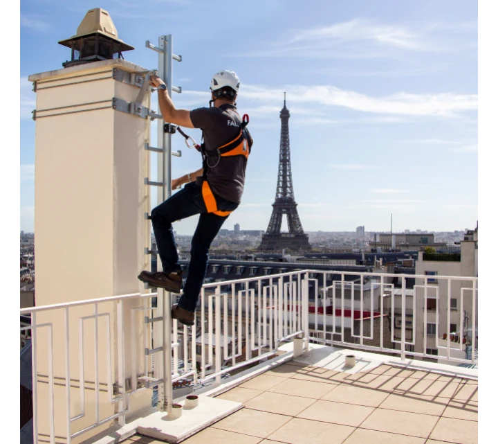 Fallprotec mastladder Parijs